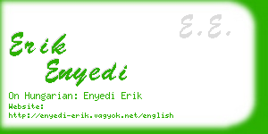 erik enyedi business card